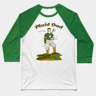 Plaid Dad Baseball T-Shirt